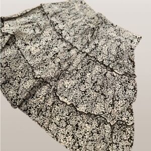 ☀️ Floral Black and White Women's Skirt